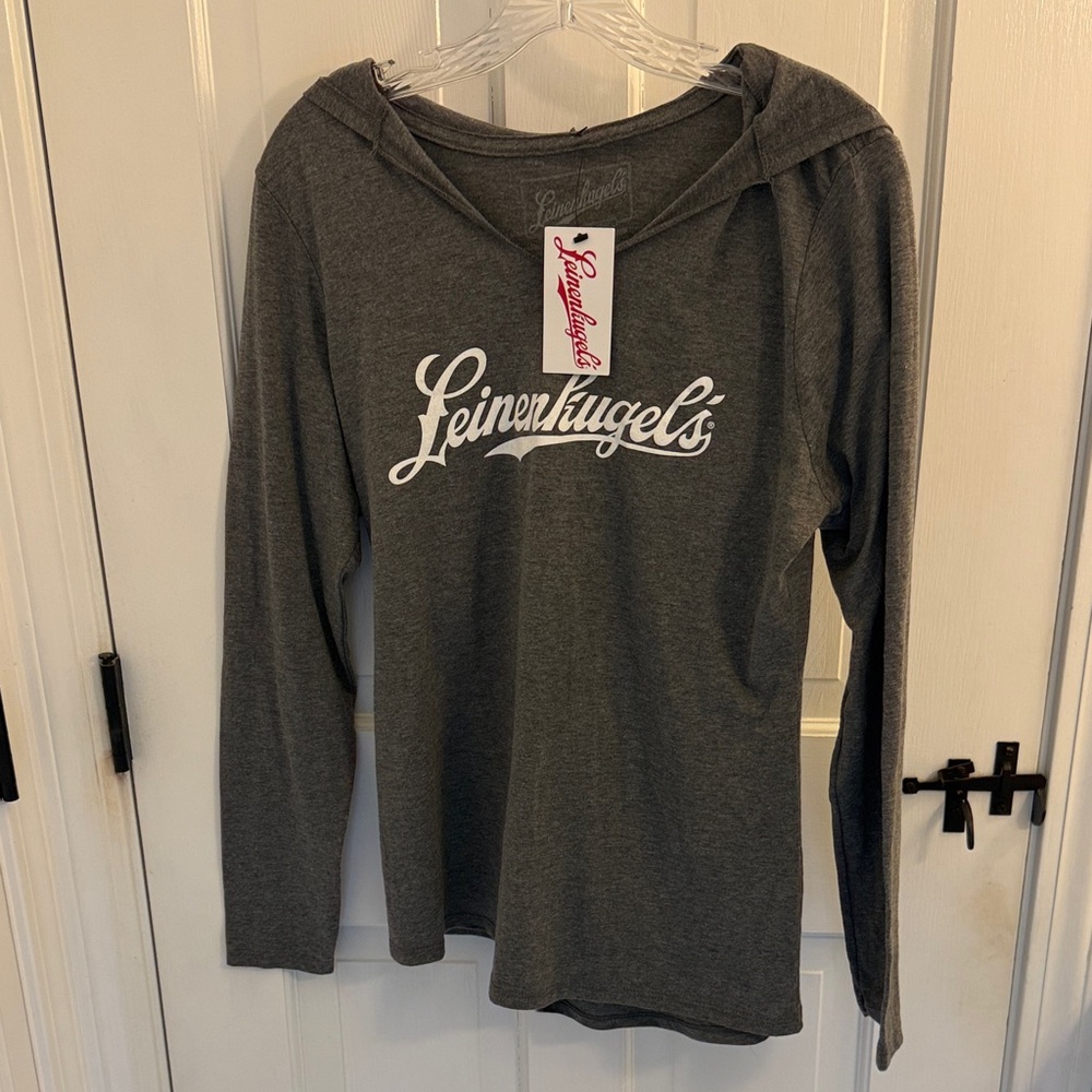 Leinenkugel's Grey Long Sleeve Hoodie Summer Shandy - NWT